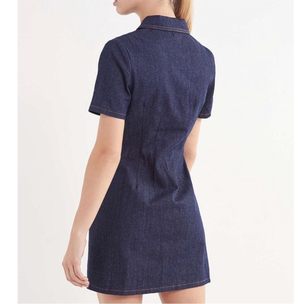 Vintage BDG Denim Contrast Stitch Mini Dress - Picture 2 of 9